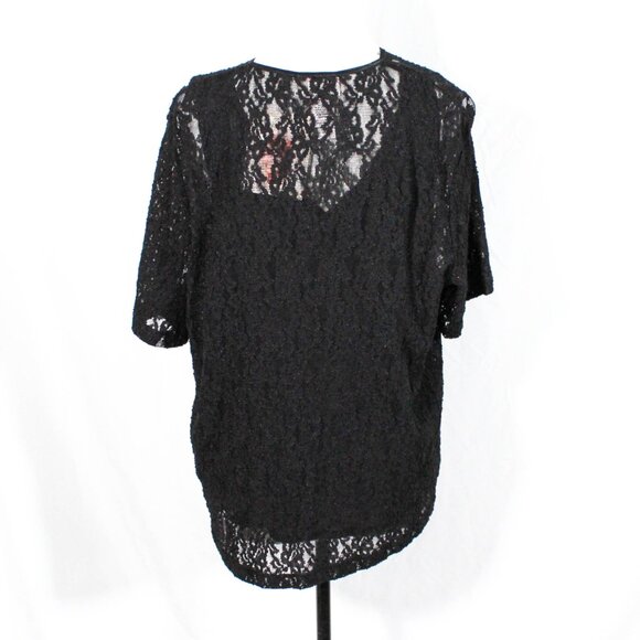 Vintage 1997 NWT Kathy Lee Gifford Plus Size Lace Blouse – Size 22/24W - Picture 6 of 10